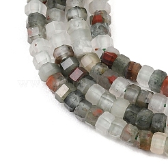 Natural African Bloodstone Beads Strands&nbsp;G-G345-C09-2x4mm