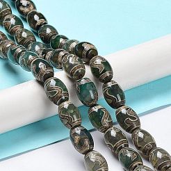 Tibetan Style dZi Beads Strands&nbsp;TDZI-E005-01I