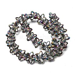 Electroplated Transparent Glass Beads Strands&nbsp;GL-CBA98F0-03B
