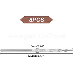 8Pcs Stainless Steel Clay Pottery Sculpture Feather Wire Texture Tool&nbsp;DIY-UN0003-25