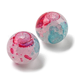 Transparent Crackle Glass Beads&nbsp;GLAA-D012-02A