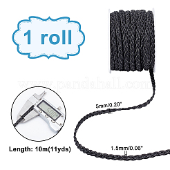 10m 3-Ply PU Leather Braided Cord&nbsp;LC-PH0001-07B