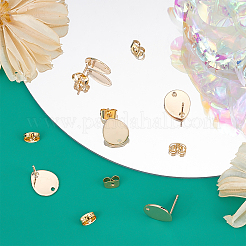 20Pcs Brass Stud Earring Findings&nbsp;FIND-BBC0001-25