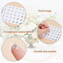 40 Sheets 4 Patterns PVC Waterproof Self-Adhesive Sticker Sets&nbsp;STIC-OC0001-11C