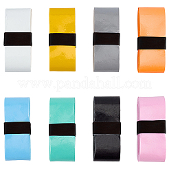 8 Bundles 8 Colors PU Leather Anti-slip Badminton Tennis Racket Grip Tape&nbsp;DIY-SP0005-45B