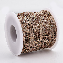 304 Stainless Steel Cable Chains&nbsp;CHS-R002-0.5mm-RG