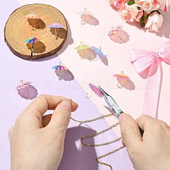 12Pcs 12 Style Acrylic Pendants&nbsp;KK-CJ0003-34