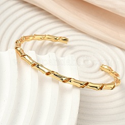 Brass Cuff Bangles for Women&nbsp;BJEW-F513-02G