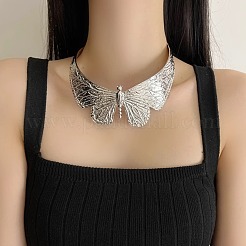 Exaggerated Butterfly Alloy Choker Necklaces for Women&nbsp;FS-WGFF6B5-02