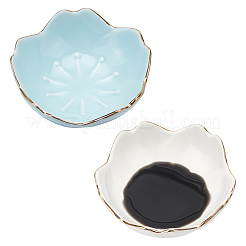 2Pcs 2 Colors Porcelain Brush Holder&nbsp;OFST-PH0001-06B