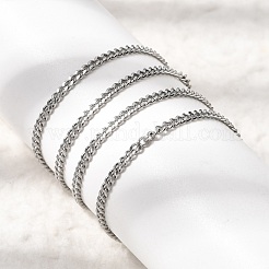 12Pcs 2.2MM 304 Stainless Steel Twisted Chain Necklaces for Men Women&nbsp;NJEW-H093-17P-02