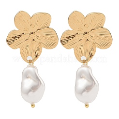 Flower 304 Stainless Steel Stud Earrings&nbsp;EJEW-Z065-13G
