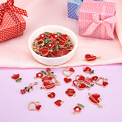 Alloy Enamel Pendants&nbsp;PALLOY-TA0002-02