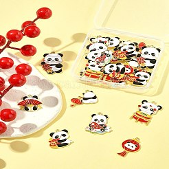 28Pcs 7 Styles Alloy Enamel Pendants&nbsp;ENAM-FS0002-82