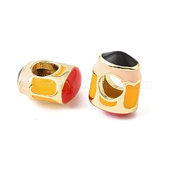 Pencil Brass Enamel European Beads&nbsp;KK-CBA9CBD-20G