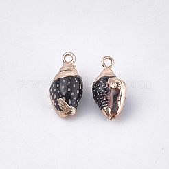 Electroplate Spiral Shell Pendants&nbsp;X-SSHEL-T009-19