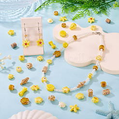 40Pcs 20 Styles Handmade Porcelain Beads&nbsp;PORC-TA0001-44