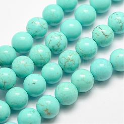 Natural Magnesite Beads Strands&nbsp;G-E384-01-12mm