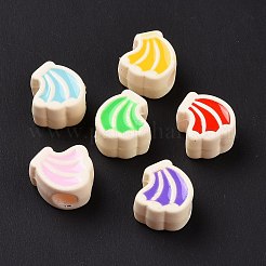 Rubberized Style Acrylic European Beads&nbsp;SACR-E009-11