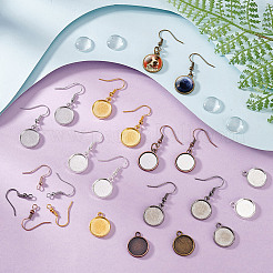 DIY Blank Dome Alloy Dangle Earrings Making Kit&nbsp;DIY-GA0006-84
