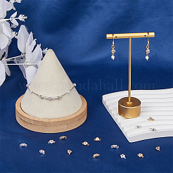 20Pcs 2 Colors Rack Plating Brass Clear Cubic Zirconia Heart Links Connector Charms&nbsp;KK-DC0004-50