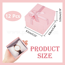Square Cardboard Watch Package Boxes&nbsp;CON-WH0086-105A