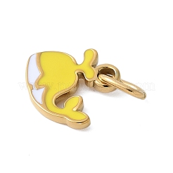 304 Stainless Steel Enamel Charms&nbsp;STAS-G353-03G-05
