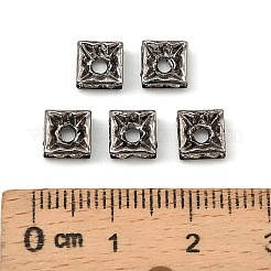 Brass Rhinestone Spacer Beads&nbsp;RB-A013-6x6-01B-NF