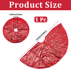 Polyester Christmas Tree Skirt&nbsp;DIY-WH20032-86B