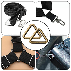20Pcs Triangle Alloy Linking Rings&nbsp;FIND-CY0001-17AB