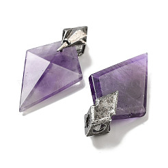 Natural Amethyst Pendants&nbsp;G-K338-10AS-01