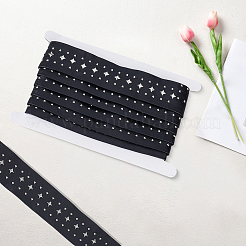 3 Yards PU Leather & Stainless Steel Rivet Straps&nbsp;DIY-GF0013-43A
