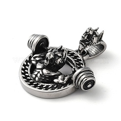 304 Stainless Steel Pendants&nbsp;STAS-D014-19AS