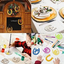 Unfinished Wood Horseshoe Cutouts&nbsp;WOOD-CJC0009-02
