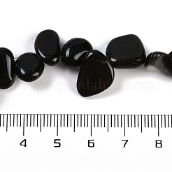 Natural Golden Sheen Obsidian Nuggets Beads Strands&nbsp;G-B125-A01-01