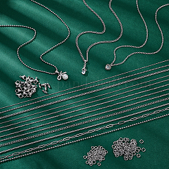 DIY 304 Stainless Steel Chain Bracelets/ Necklaces Making Kits&nbsp;DIY-GA0008-17