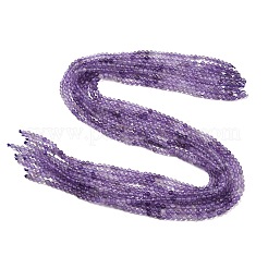 Gradient Natural Amethyst Beads Strands&nbsp;GG-CBA2E9C-A04-3mm