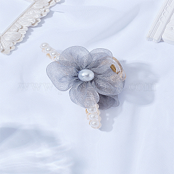 1Pc PS Plastic & Polyester & Iron Claw Hair Clips for Women Girls Thick Hair&nbsp;PHAR-LP0002-31C