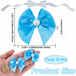 72Pcs Bowknot Polyester Ornament Accessories&nbsp;DIY-SP0003-62D