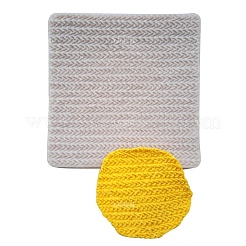 DIY Sweater Stitch Texture Food Grade Silicone Molds&nbsp;DIY-B034-07