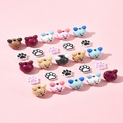 40Pcs 10 Styles Natural Wooden Beads&nbsp;WOOD-FS0001-35