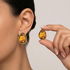 304 Stainless Steel Resin Stud Earrings for Women&nbsp;GX1070