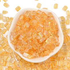 Transparent Spray Painted Glass Seed Beads&nbsp;SEED-L011-10A-07