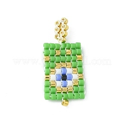 2Pcs 2 Style Handmade MIYUKI Japanese Seed Loom Pattern Seed Beads&nbsp;PALLOY-MZ00131