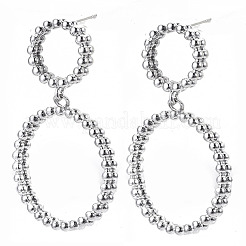 Brass Dangle Stud Earring&nbsp;KK-N232-107P-NF