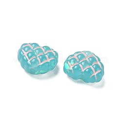 Translucent Resin Waffle Beads&nbsp;RESI-D312-01B-01