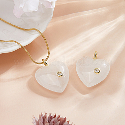 2Pcs Natural Quartz Crystal Pendants&nbsp;G-FH0002-76C