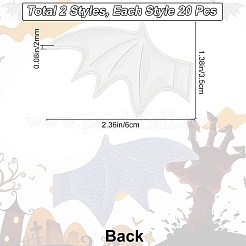 Leather Bat's Left & Right Wing Ornament Accessories&nbsp;DIY-GF0005-62A