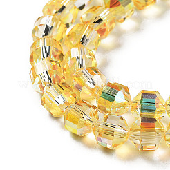 Electroplate Rondelle Glass Beads Strands&nbsp;EGLA-A036-09A-FP01