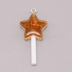 Resin Pendants&nbsp;RESI-WH0025-11J